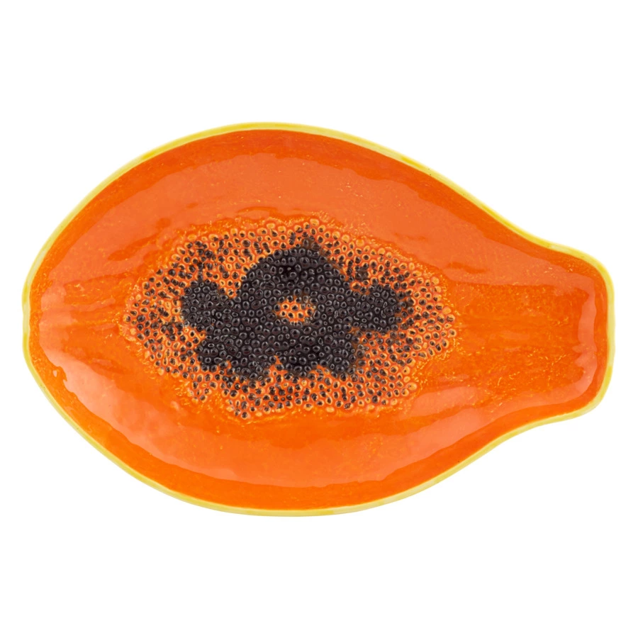 Блюдо Bordallo Pinheiro Тропические фрукты Папайя 35х23 см, керамика