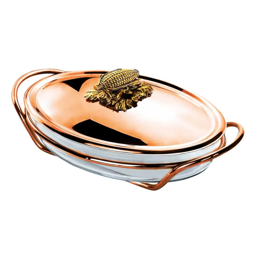 Утятница Кольчугинский мельхиор Кукуруза, медь