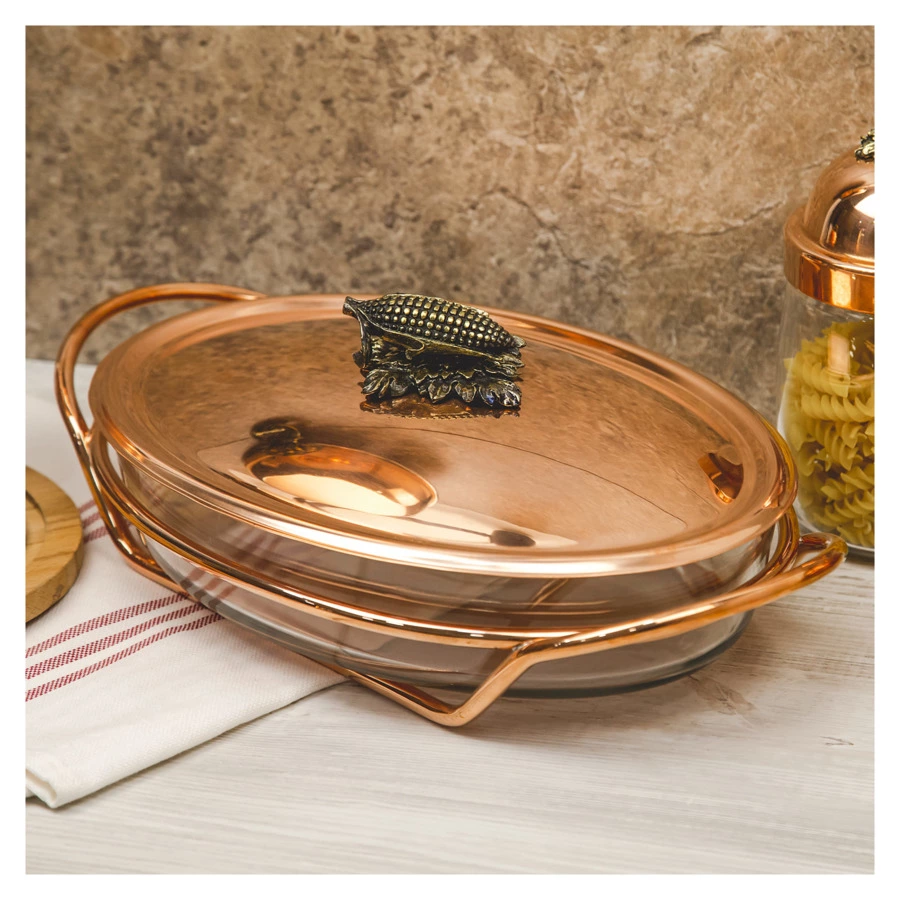 Утятница Кольчугинский мельхиор Кукуруза, медь