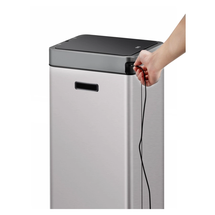 Ведро для мусора сенсорное EKO Mirage Slim 30 л, сталь нержавеющая