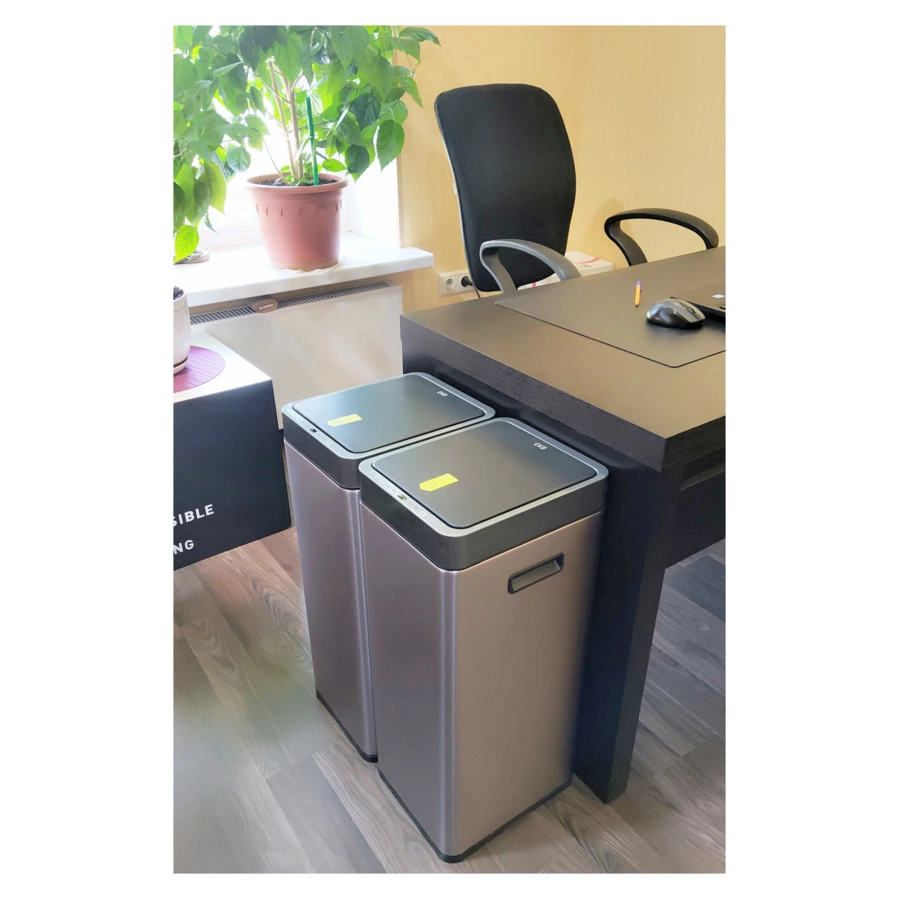 Ведро для мусора сенсорное EKO Mirage Slim 30 л, сталь нержавеющая