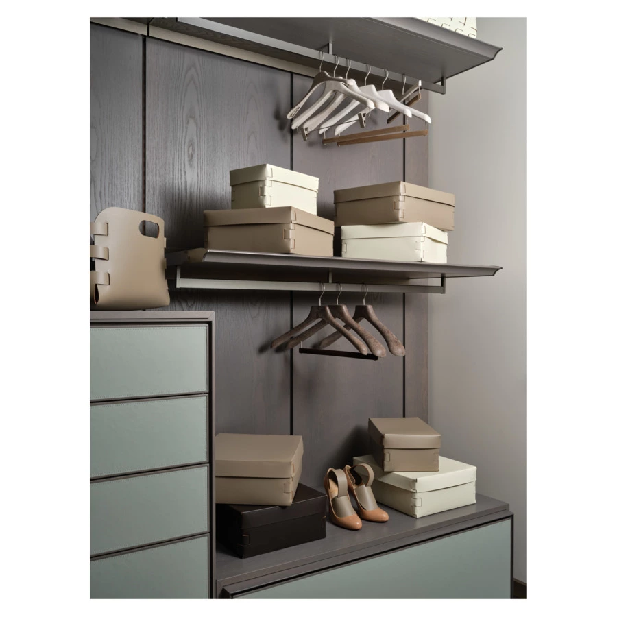 Коробка ADJ Snob 36x30х13,5 см, кожа натуральная, черный, п/к