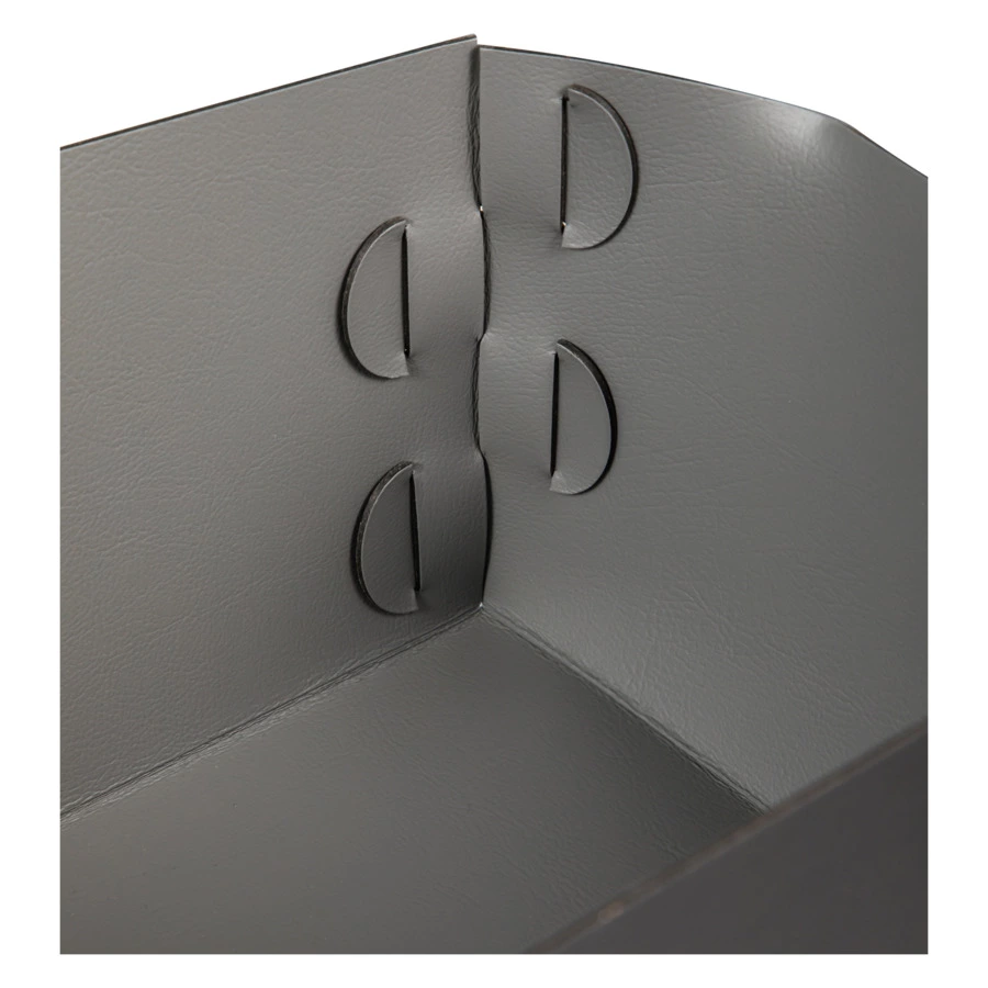 Коробка ADJ Snob 32x20х13,5 см, кожа натуральная, черный, п/к