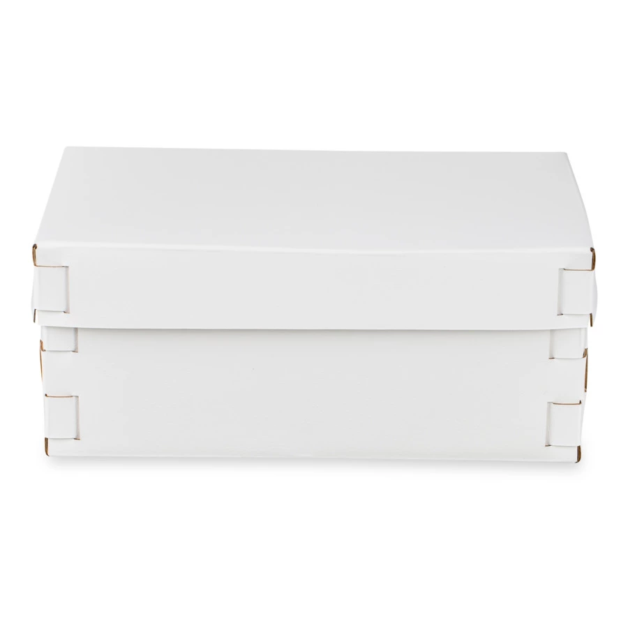 Коробка ADJ Snob 32x20х13,5 см, кожа натуральная, белый, п/к