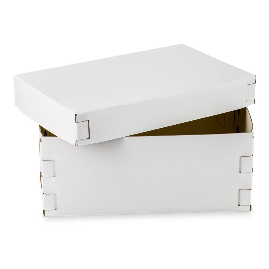 Коробка ADJ Snob 32x20х13,5 см, кожа натуральная, белый, п/к