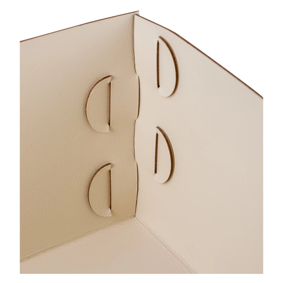 Коробка ADJ Snob 32x20х13,5 см, кожа натуральная, белый, п/к