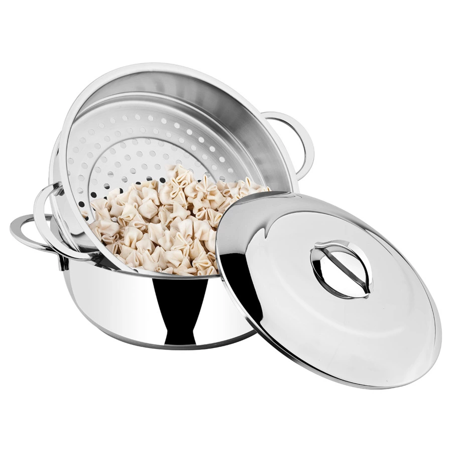 Мантоварка со стальной крышкой O.M.S. 5 л, сталь нержавеющая, п/к