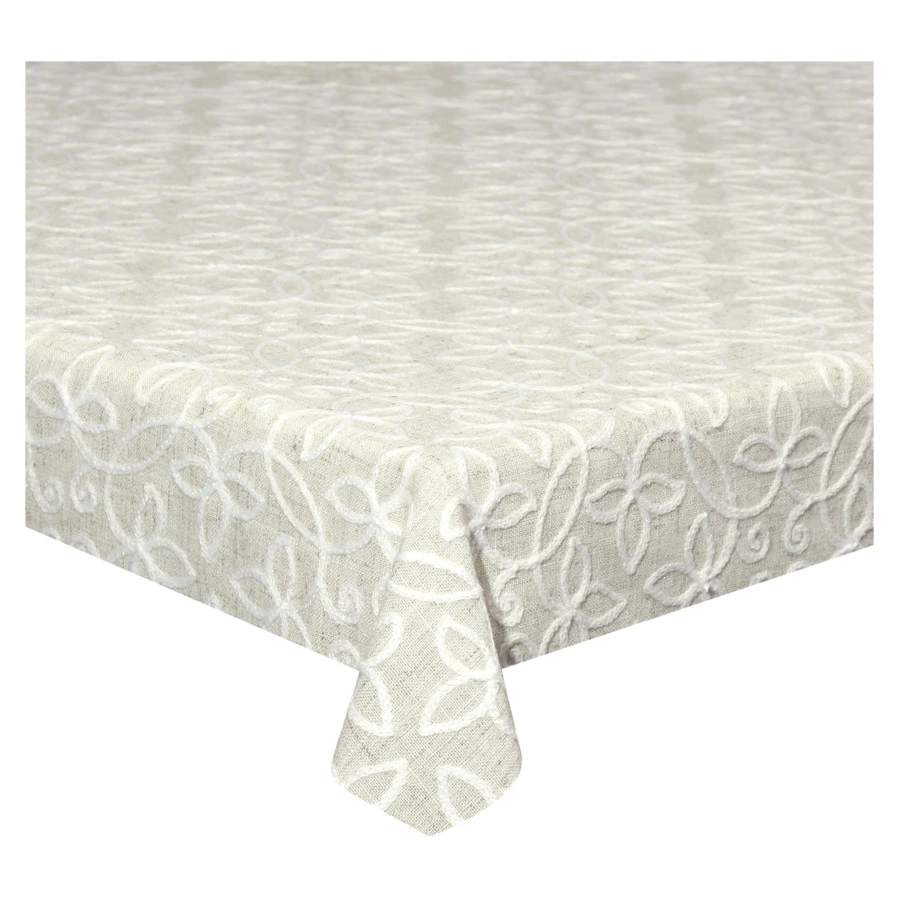 Скатерть Andrea Fontebasso Very Merry Chic 150х300 см, полиэстер, бежевая