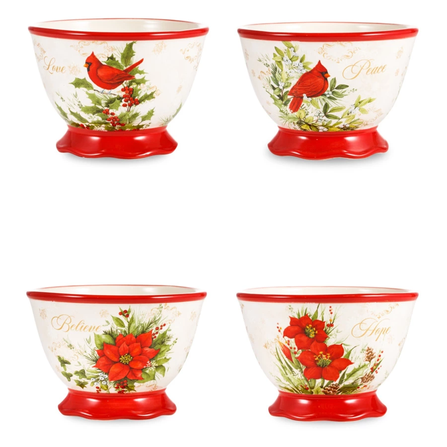 Салатник порционный Certified Int. Красочная зима Мир 480 мл, керамика