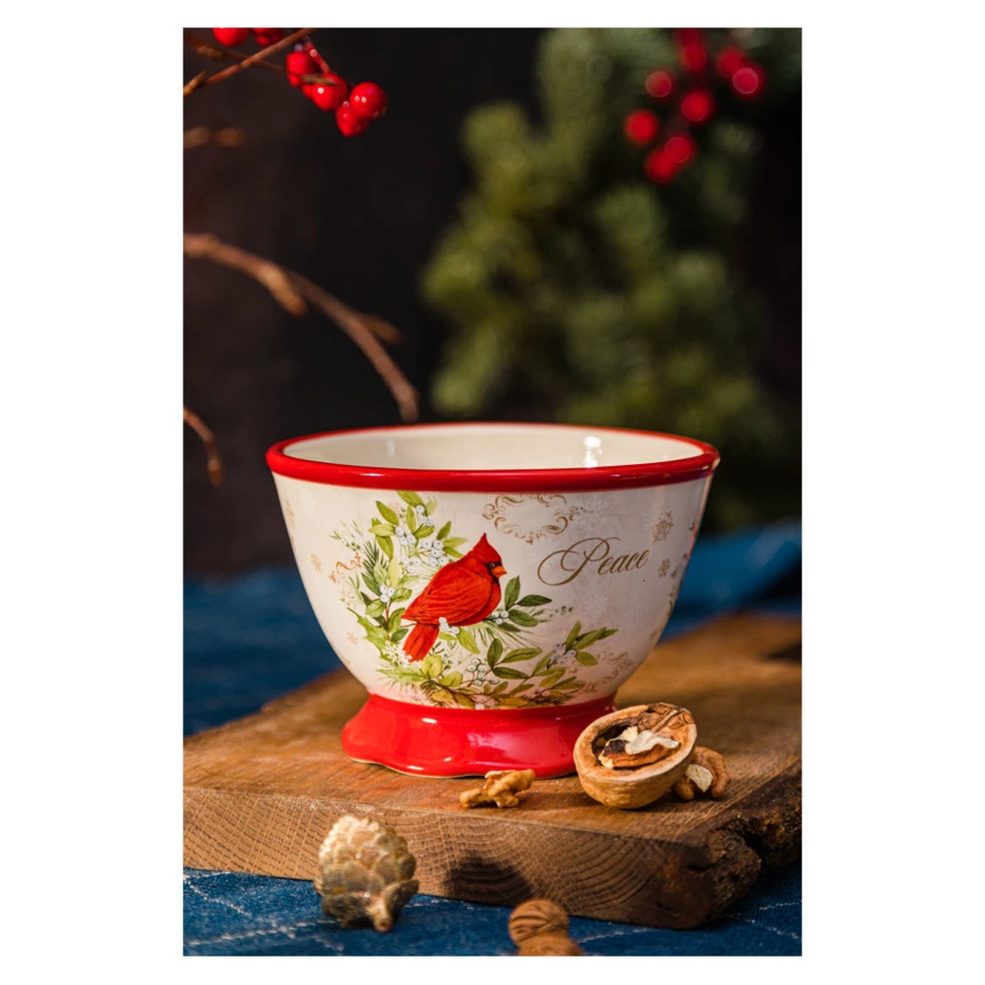 Салатник порционный Certified Int. Красочная зима Мир 480 мл, керамика