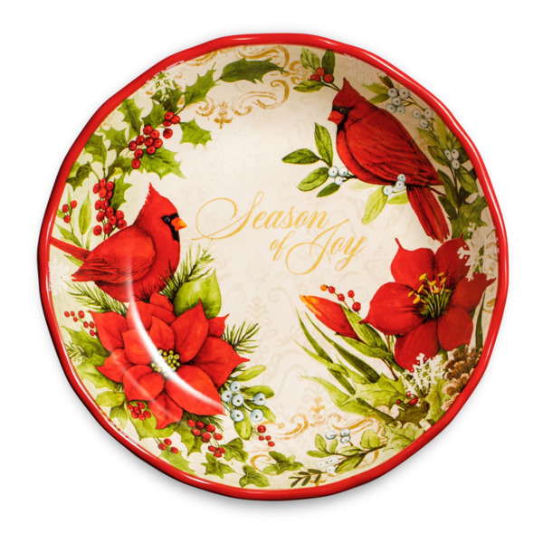 Тарелка суповая Certified Int. Красочная зима 23 см, керамика