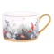 Чашка чайная с блюдцем ИФЗ Календа Идиллия 250 мл, фарфор костяной, п/к