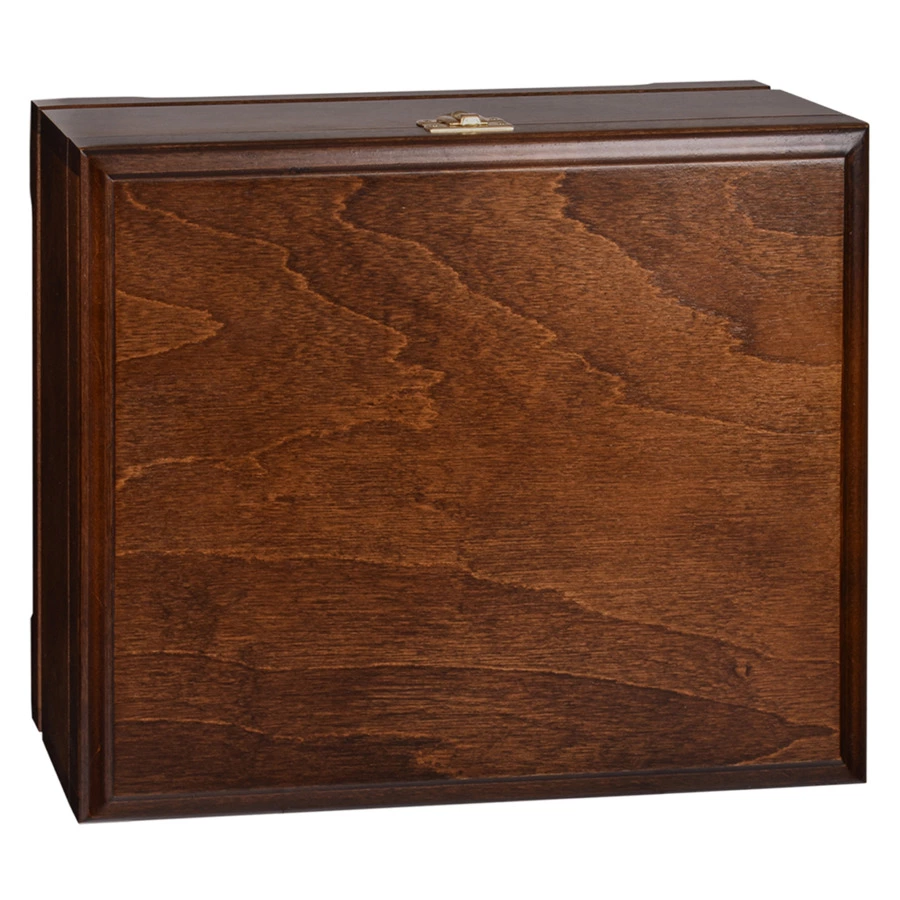 Набор бокалов для коньяка Город подарков Лев на камне 420 мл, 2 шт, деревянная шкатулка