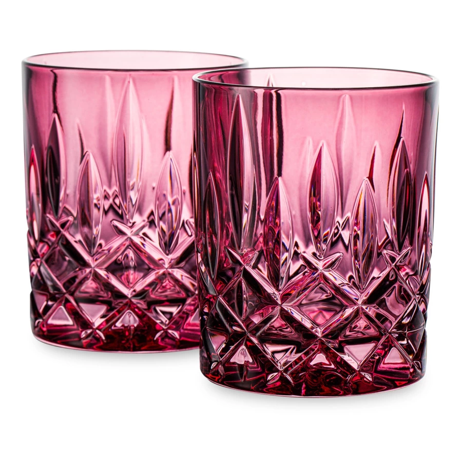 Набор стаканов для виски Nachtmann NOBLESSE COLORS 295 мл, 2 шт, стекло хрустальное, малиновый, п/к