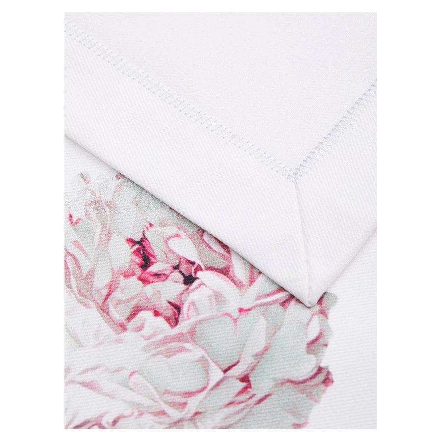 Салфетка сервировочная Atmosphere Номе Пион белый 40х40 см, хлопок