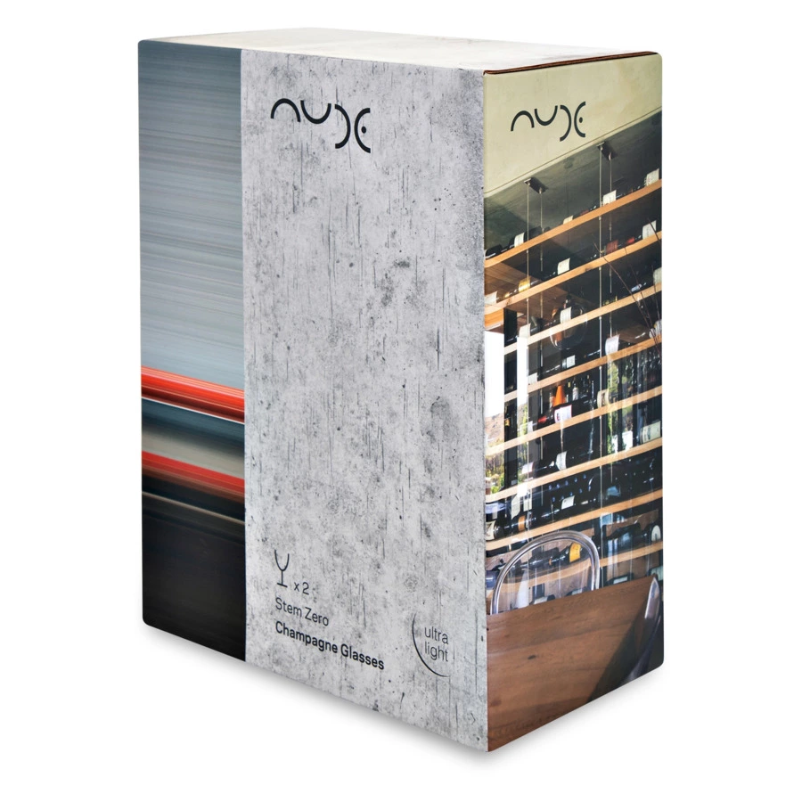 Набор бокалов для шампанского Nude Glass Невидимая ножка 450 мл, 2 шт, хрусталь