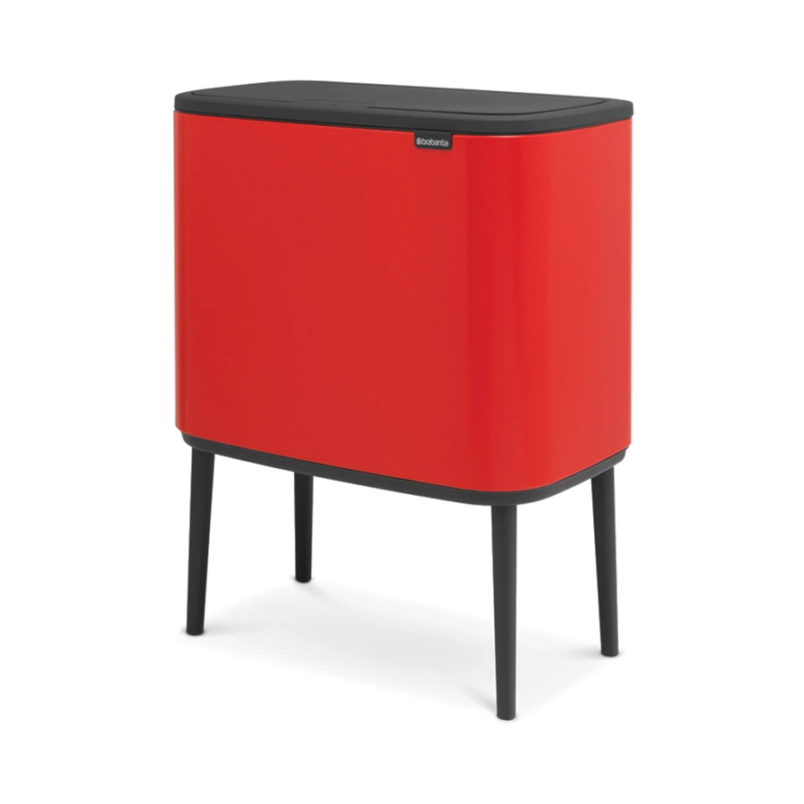 Бак для раздельного мусора Brabantia Touch Bin Bo 3х11 л, сталь нержавеющая, красный-Sale