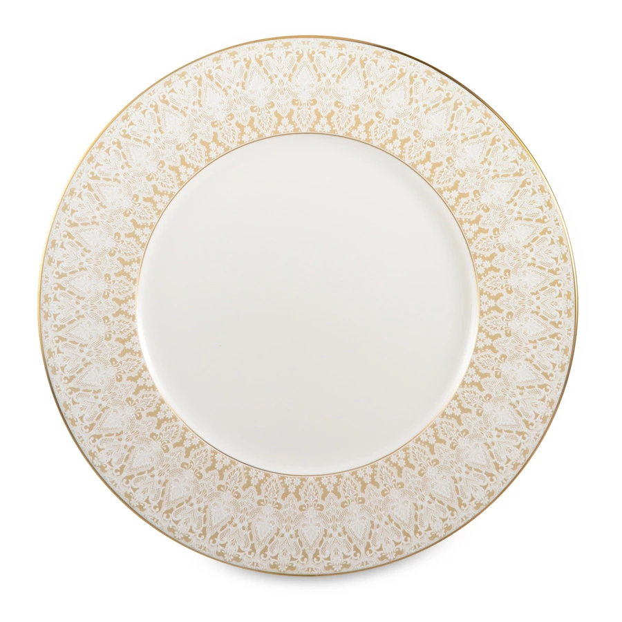 Тарелка обеденная Narumi Аврора Шампань 27 см, фарфор костяной
