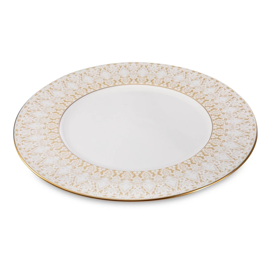 Тарелка обеденная Narumi Аврора Шампань 27 см, фарфор костяной