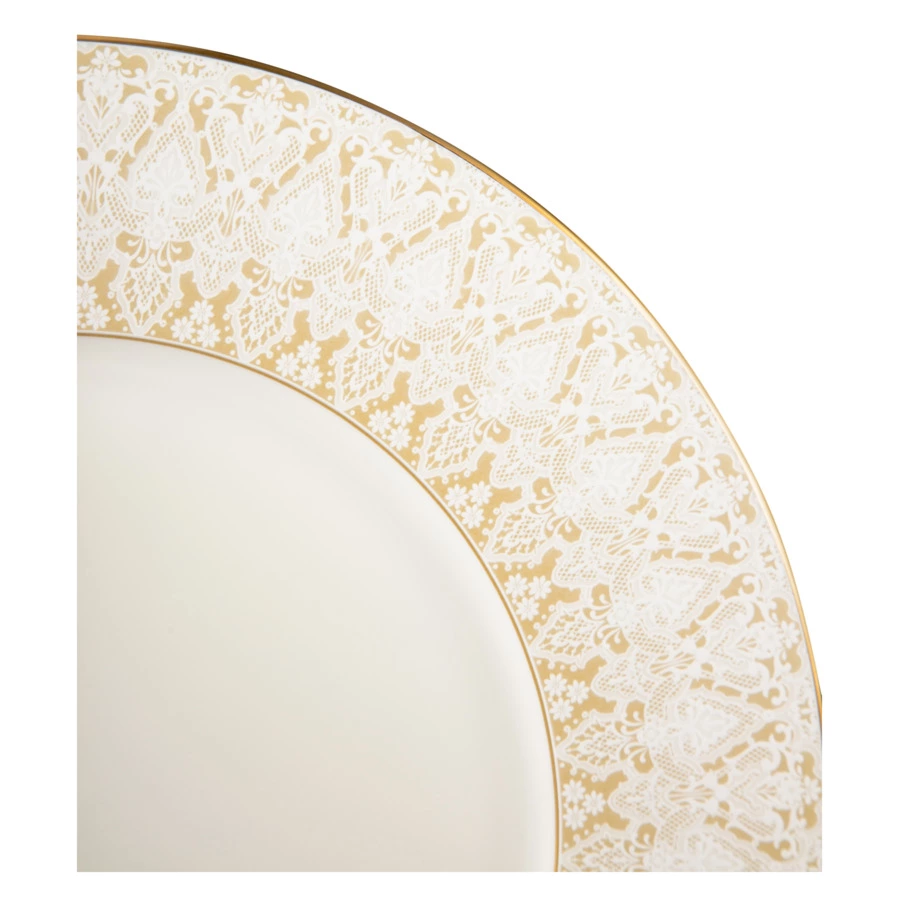 Тарелка обеденная Narumi Аврора Шампань 27 см, фарфор костяной