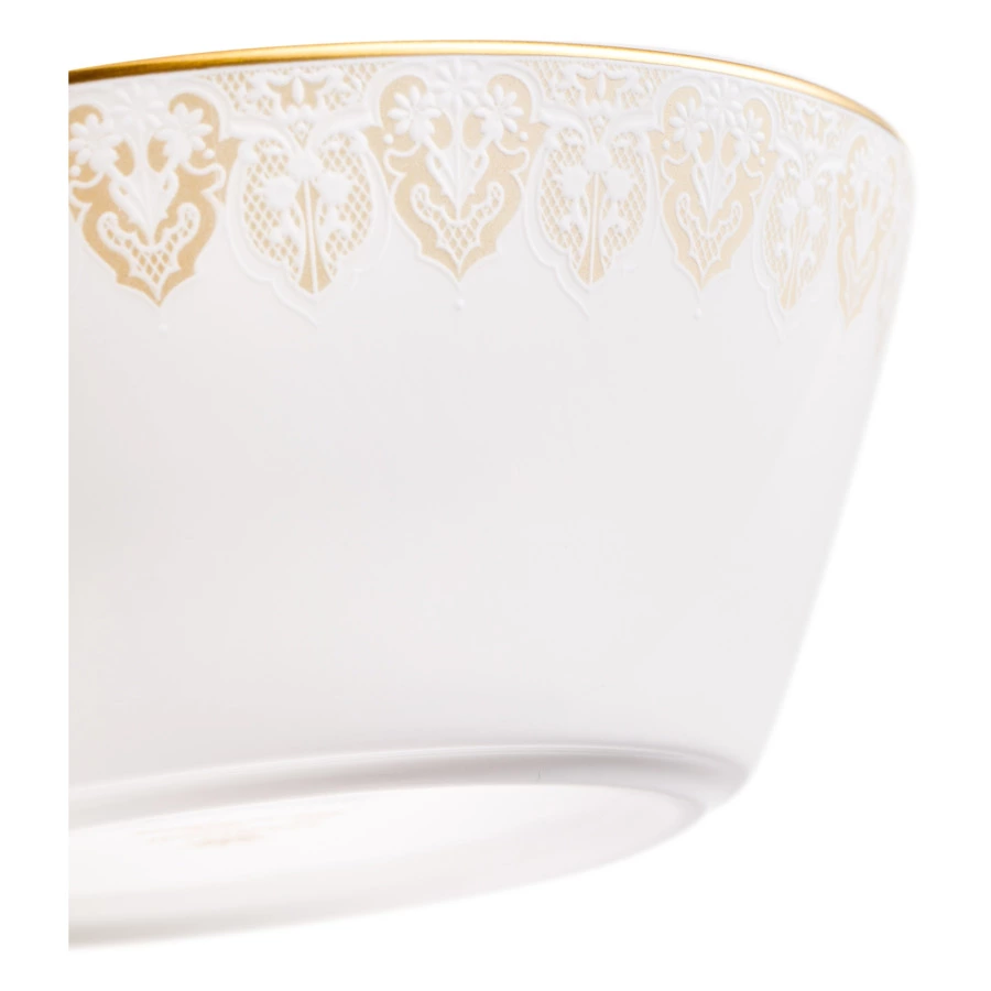 Салатник порционный Narumi Аврора Шампань 14 см, фарфор костяной