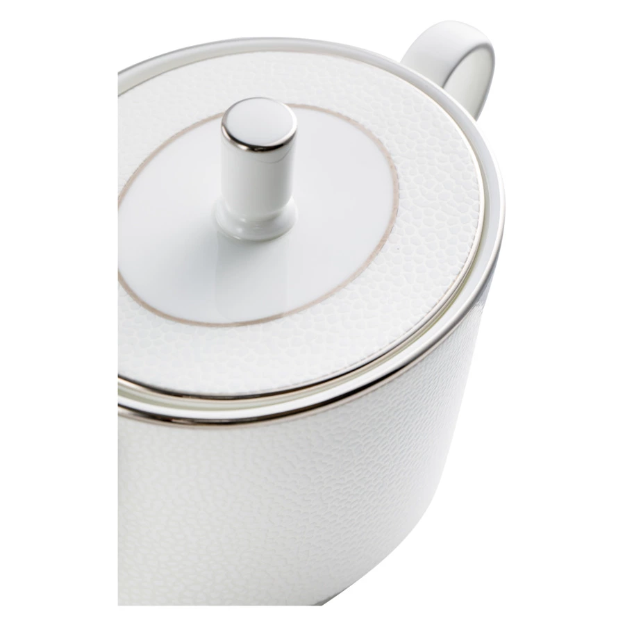 Сахарница Narumi Белый жемчуг 250 мл, фарфор костяной