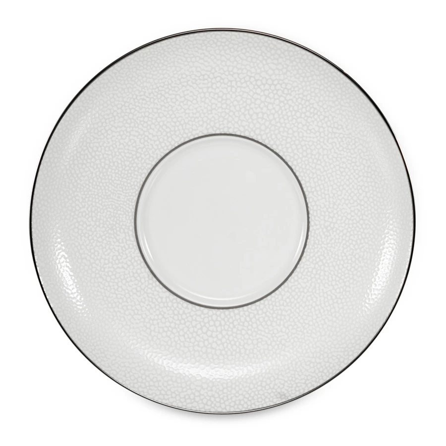 Блюдце для чашки чайной Narumi Белый жемчуг 16 см, фарфор костяной