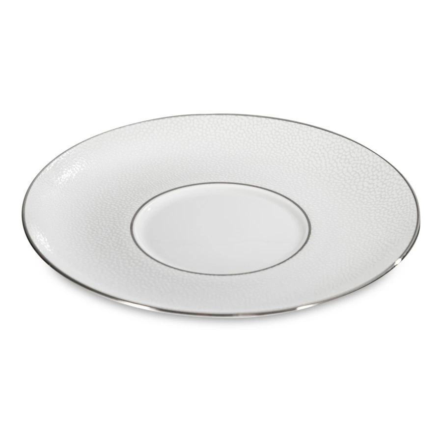 Блюдце для чашки чайной Narumi Белый жемчуг 16 см, фарфор костяной