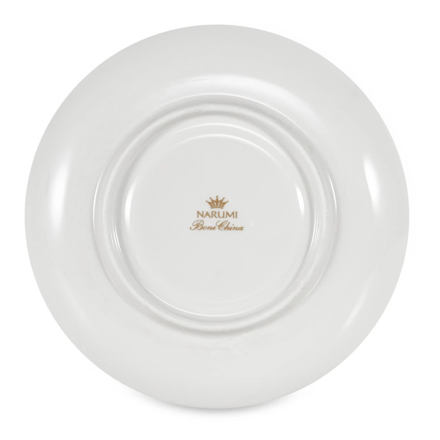 Блюдце для чашки чайной Narumi Белый жемчуг 16 см, фарфор костяной