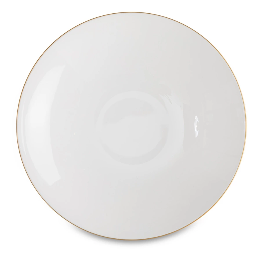 Тарелка суповая Narumi Сверкающее Золото 23 см, фарфор костяной