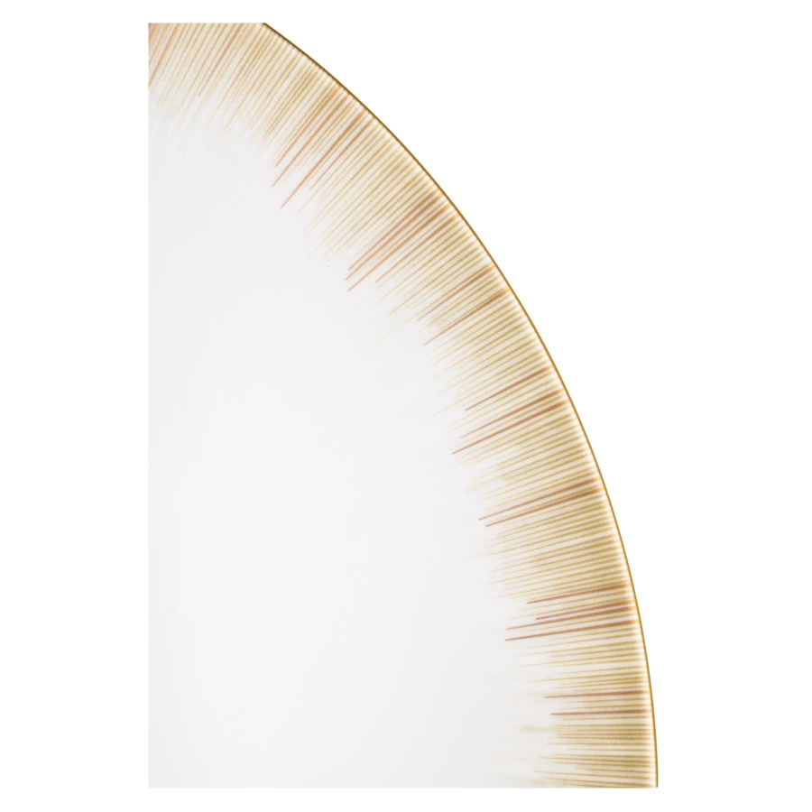 Тарелка суповая Narumi Сверкающее Золото 23 см, фарфор костяной