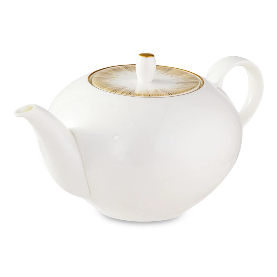 Чайник Narumi Сверкающее Золото 1,18 л, фарфор костяной