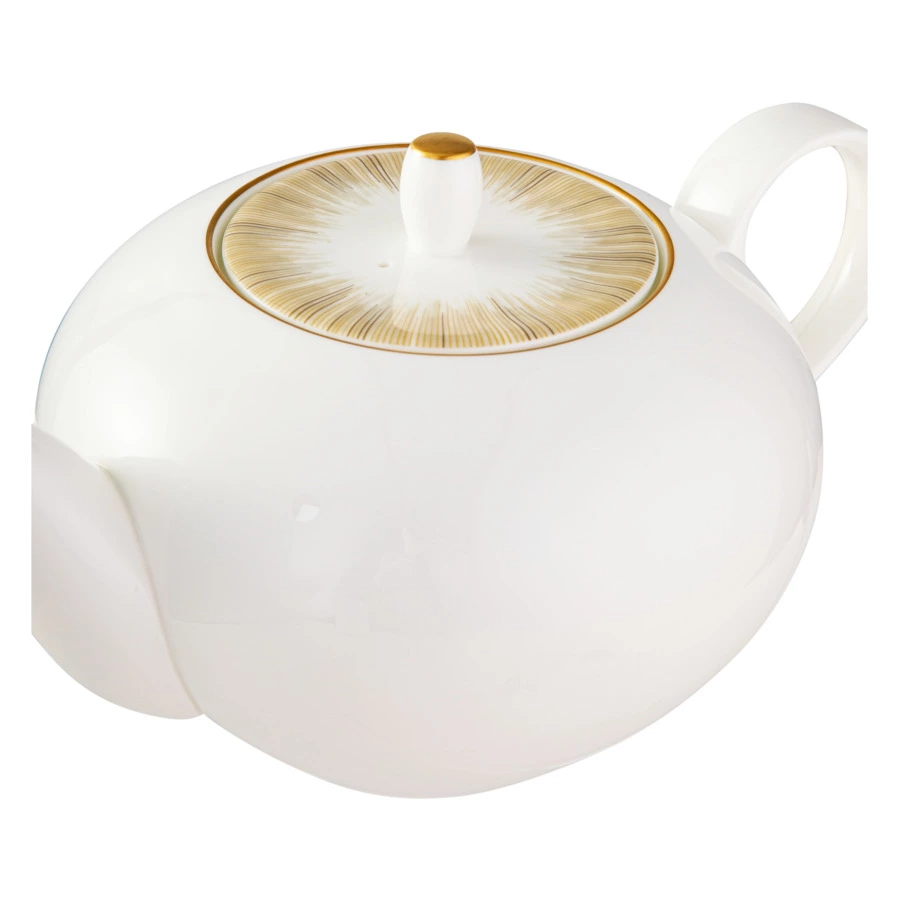 Чайник Narumi Сверкающее Золото 1,18 л, фарфор костяной