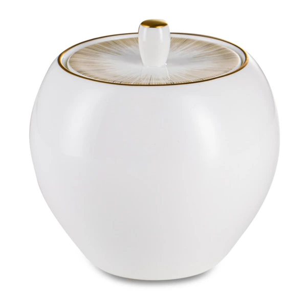 Сахарница Narumi Сверкающее Золото 430 мл, фарфор костяной