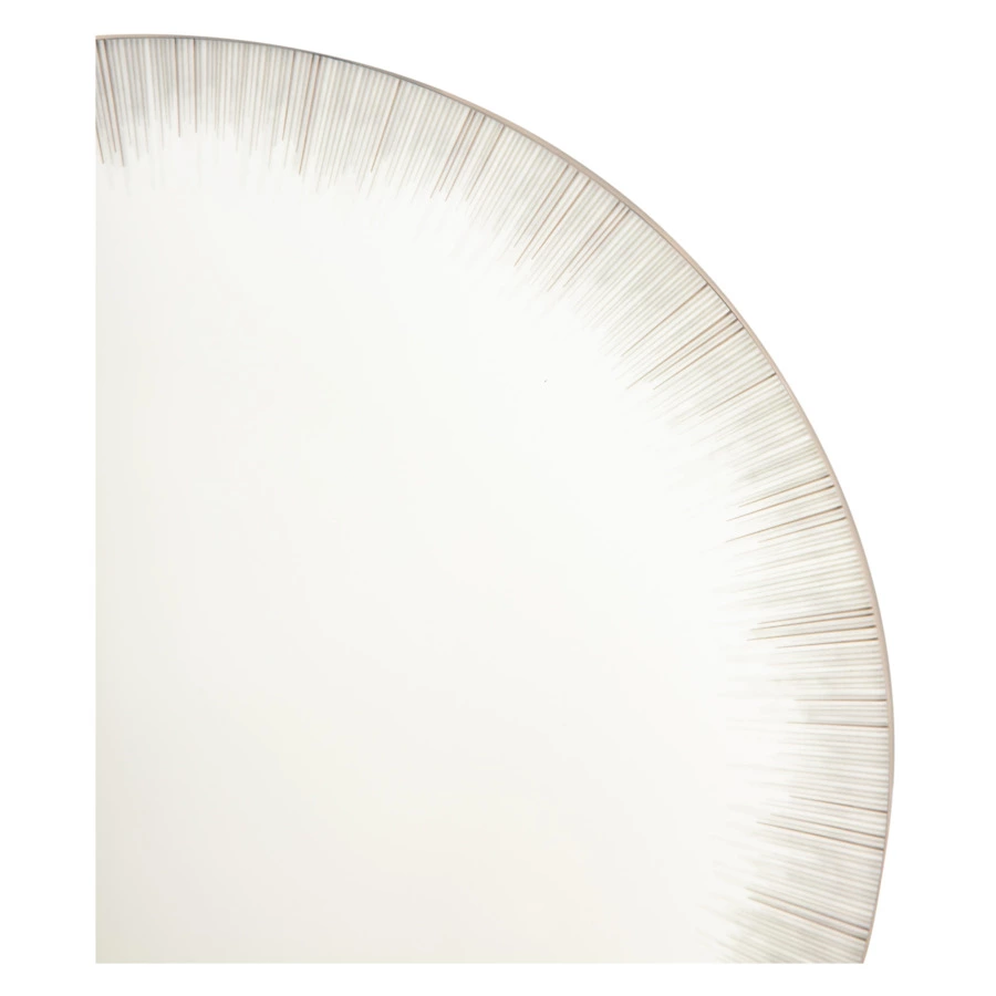 Тарелка обеденная Narumi Сверкающая Платина 28 см, фарфор костяной