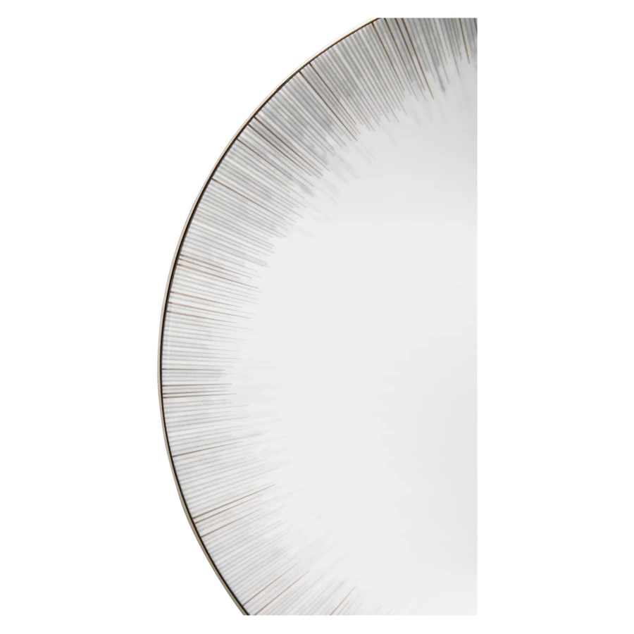 Тарелка закусочная Narumi Сверкающая Платина 23 см, фарфор костяной