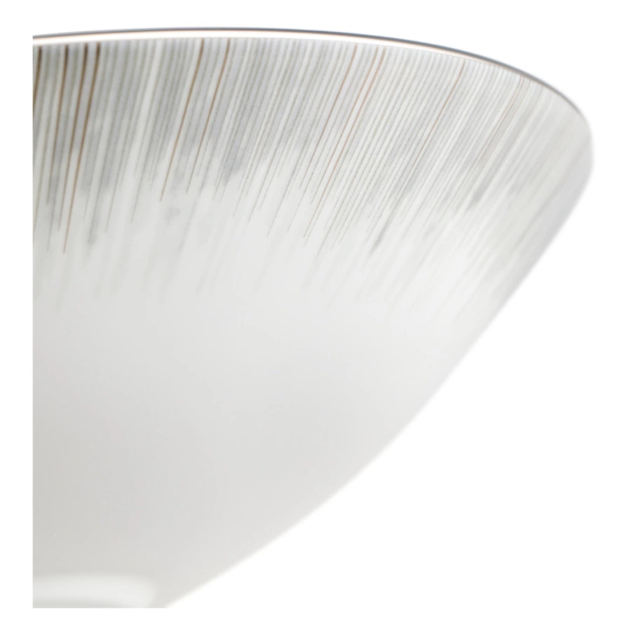 Тарелка суповая Narumi Сверкающая Платина 23 см, фарфор костяной