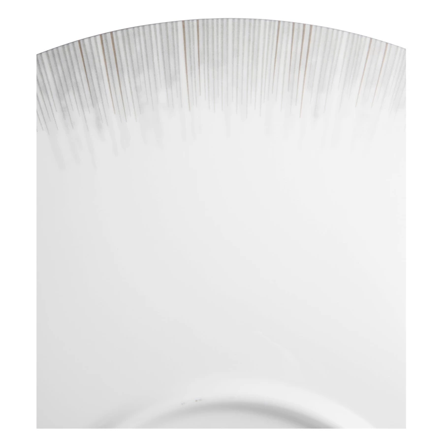 Тарелка суповая Narumi Сверкающая Платина 23 см, фарфор костяной