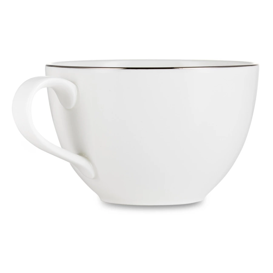 Чашка чайная Narumi Сверкающая Платина 280 мл, фарфор костяной