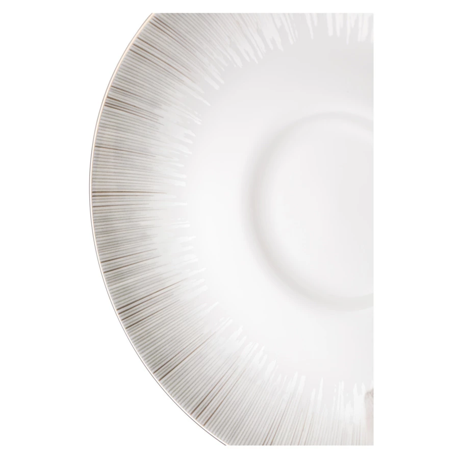 Блюдце для чашки чайной Narumi Сверкающая Платина16 см, фарфор костяной