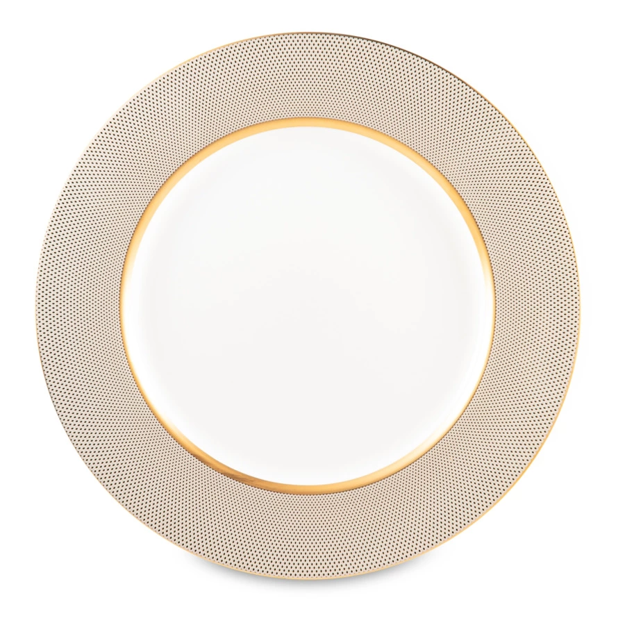 Тарелка обеденная Narumi Золотой алмаз 27 см, фарфор костяной