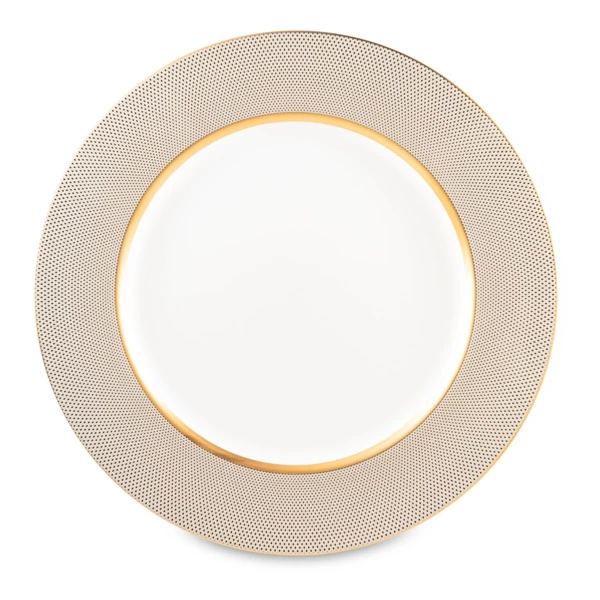 Тарелка обеденная Narumi Золотой алмаз 27 см, фарфор костяной