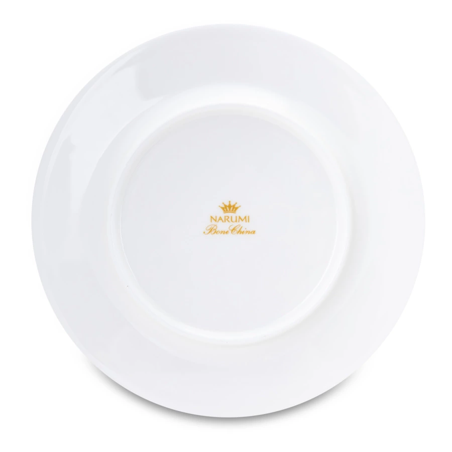 Тарелка пирожковая Narumi Золотой алмаз 16 см, фарфор костяной