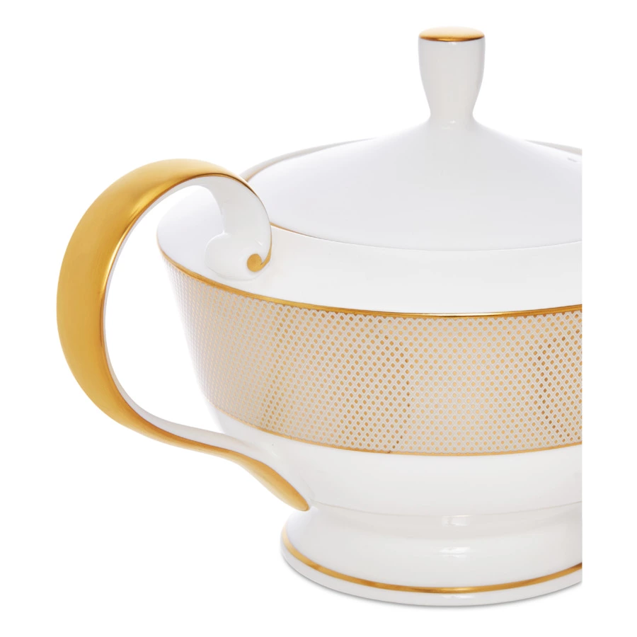 Чайник Narumi Золотой алмаз 940 мл, фарфор костяной
