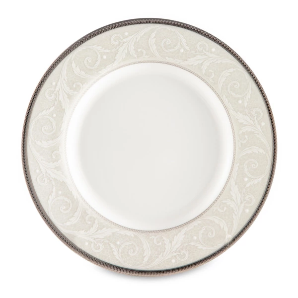 Тарелка пирожковая Narumi Платиновый ноктюрн 16 см, фарфор костяной