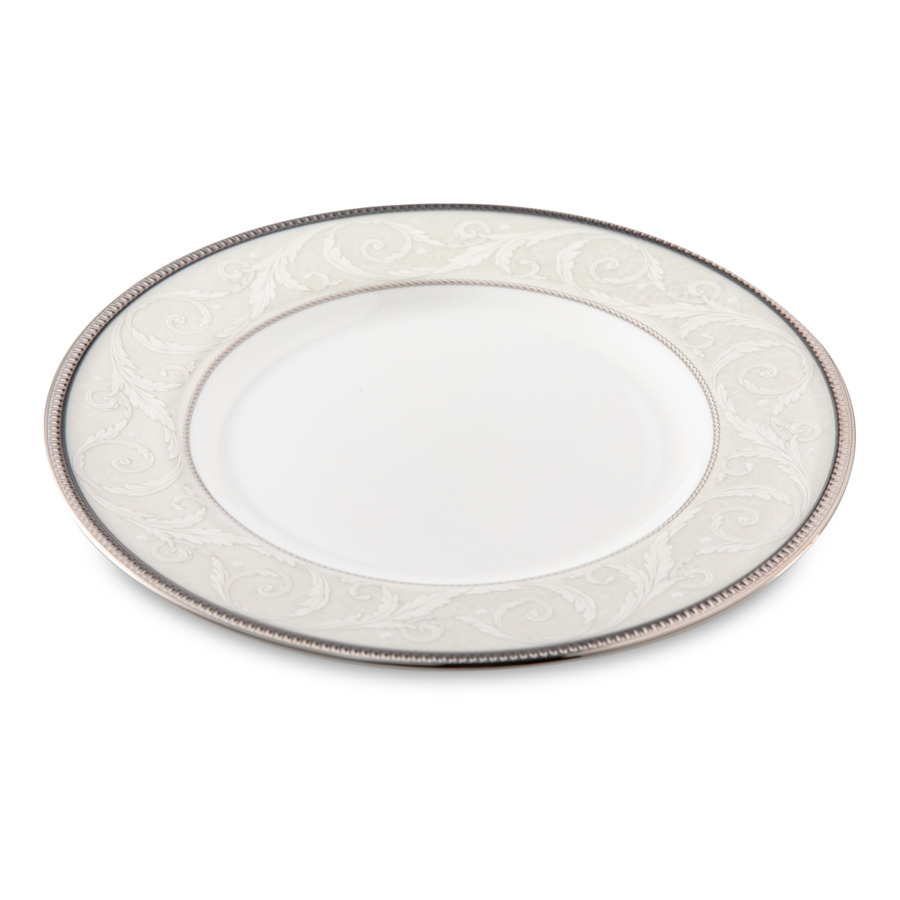 Тарелка пирожковая Narumi Платиновый ноктюрн 16 см, фарфор костяной