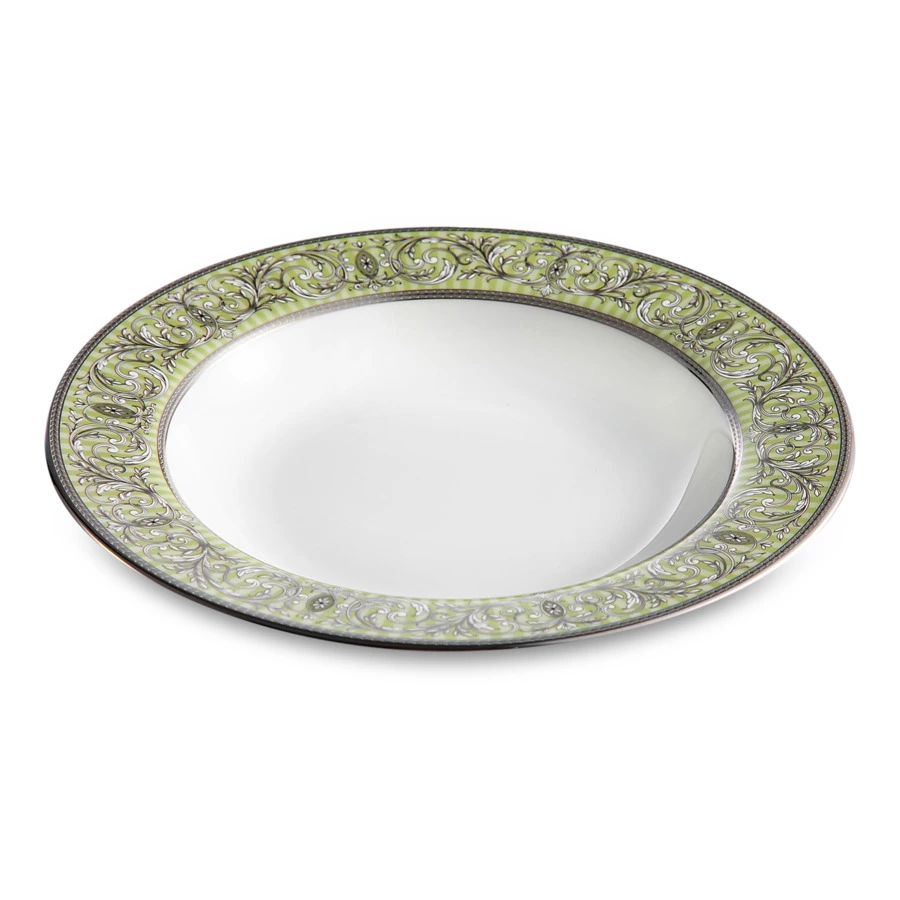 Тарелка суповая Narumi Блеск 23 см, фарфор костяной