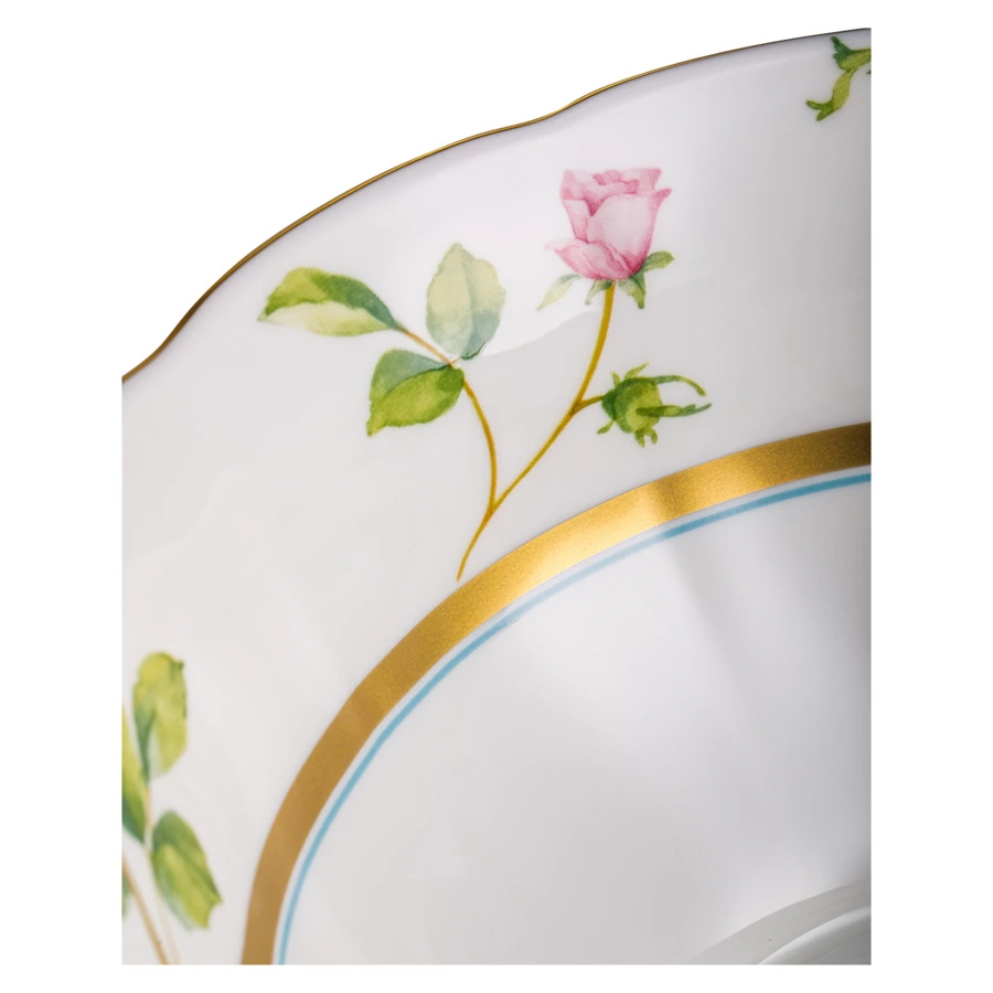 Салатник Narumi Цветущая Роза 23 см, фарфор костяной