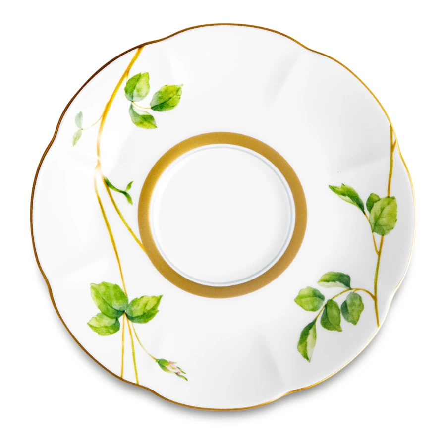 Блюдце для чашки чайной Narumi Цветущая Роза 16 см, фарфор костяной