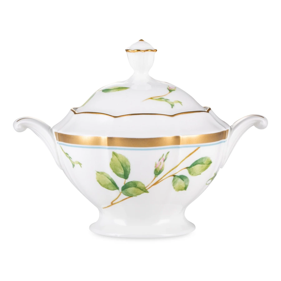 Сахарница Narumi Цветущая Роза 290 мл, фарфор костяной